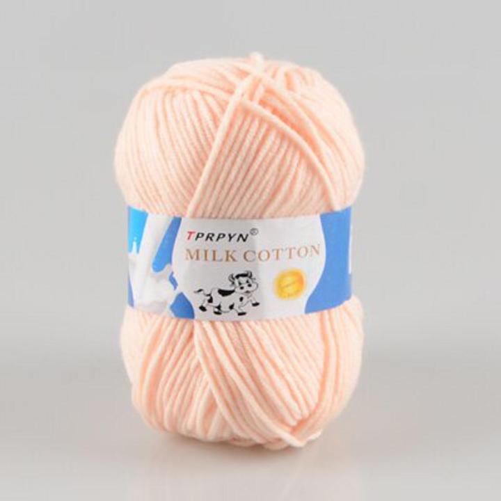 TPRPYN 1Pc=50g 95M Crochet Yarn For Knitting Milk Cotton Knit Yarn Soft Warm Knitted Line Threads Handmade Needlework Carpet