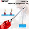 ANENG B20 Double Head Screwdriver Smart Recognion 11V~ 450V AC Voltage Detection Dual-use Slotted Cross Digital Meter Tester Pen. 