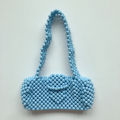 Custom handmade beaded Xiaohongshu Internet celebrity armpit shoulder bag, multi-color acrylic beads, hand-worn beaded bag.