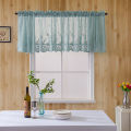 Lace Short Curtains Heat Light Blocking Rod Pocket Sheer Curtains For Kitchen Basement Bedroom Decor. 