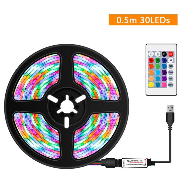 USB%20Dimmable%20RGB%20Colorful%20LEDs%20trips%20Light%20with%20IR%20Remote%20Control%2016%20Colors%204%20Lighting%20Modes%20-%20Image%205