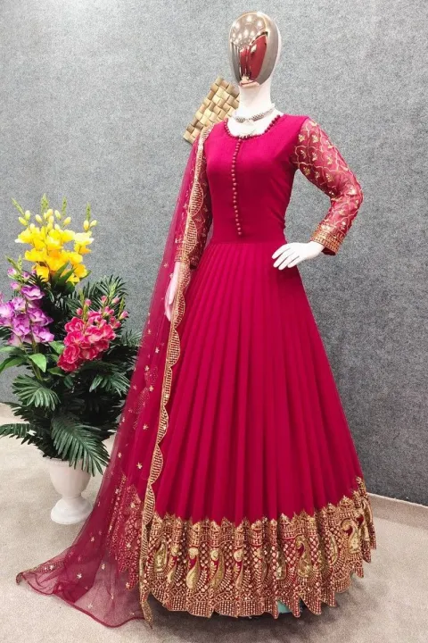 Readymade%20Georgette%20Embroidered%20Party%20Dress2%20-%20Image%203
