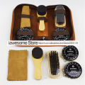 Top quality Professional Shoes Care Kit Portable For Leather Shoes Boots Sneakers Cleaning Set Polish Brush Shine Polishing Tool. 