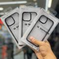 For Apple iPhone 15 Pro - Q Series Black Frame Transparent Protective Case.