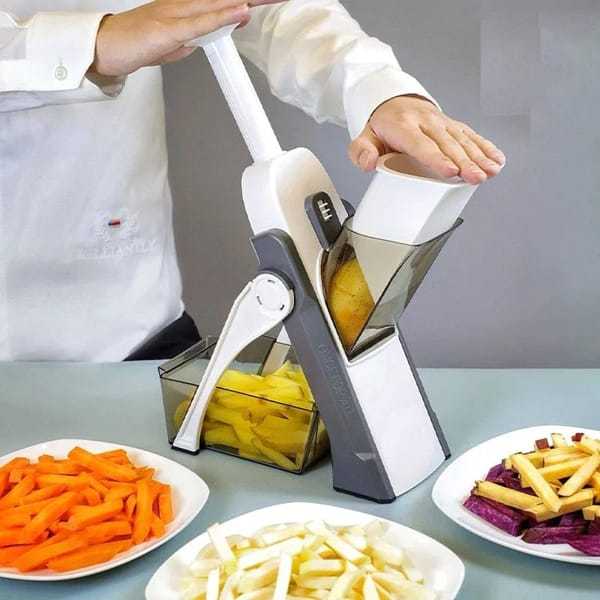 ROMINO Multifunctional Kitchen Vegetable Cutter, Mandoline Chopper with