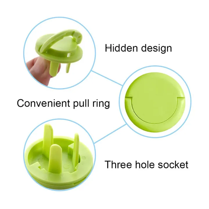 10%20Pcs%20(5%20Pcs%202%20Pin%205pcs%203%20Pin)Child%20Safety%20Protection%20Socket%20Plug%20Protector%20Baby%20Electric%20Shock%20Protection%20Power%20Supply%20Cover%20Anti-Electric%20with%20Hidden%20Pull%20Handle%20Outlet%20Covers%20-%20Image%204
