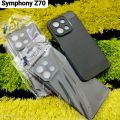 Symphony Z70 Premium Soft Carbon Fiber Back Case - Luxury Mobile Phone Cover. 
