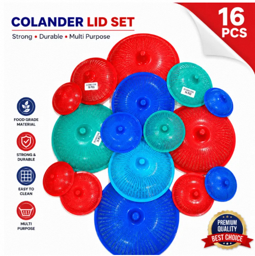18 Pcs Plastic Lid Set Package - Set Of 18 Plastic Lids In Various Sizes - Ideal For Covering Bowls- Containers And Pans To Keep Food Fresh And Protected