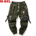 Cargo Pants plus size 8XL Joggers Men Trousers Hop  CCotton Sweatpants Mens Bigckets Ankel Cargo Pants. 