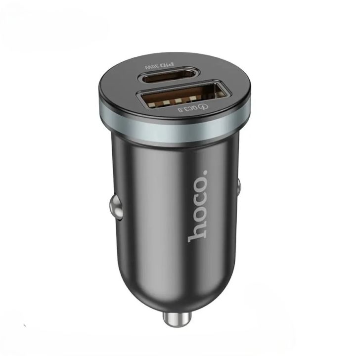 Hoco%20DZ19%20PD30W+QC3.0%20Dual%20Port%20Car%20Charger%20-%20Image%203