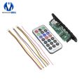 【Alizeker Mall】MP3 Sound Card Decoder Board Car 12V AUX Bluetooth Module MP3 Player Remote Control USB FM Aux Radio for Car. 