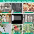 Plastic Chicken Wire Fence Mesh,Fencing Wire for Gardening, Poultry Fencing, Chicken Wire Frame Netting Black. 