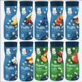 Puffs Organic Cereal Snack Orange | Peach | Sweet Potato | Strawberry | Apple | Vanilla | Berry-1pcs( 42gm)USA. 