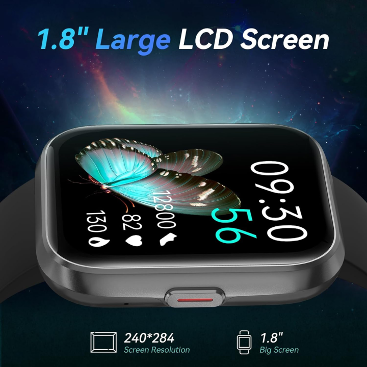 ZZYSMART%20ID208%20Plus%20Smart%20Watch%20For%20Men%20Women%20Bluetooth%20Call%20Smartwatch%20Build-in%20Alexa%205ATM%20IP68%20Waterproof%20Heart%20Rate%20-%20Image%202