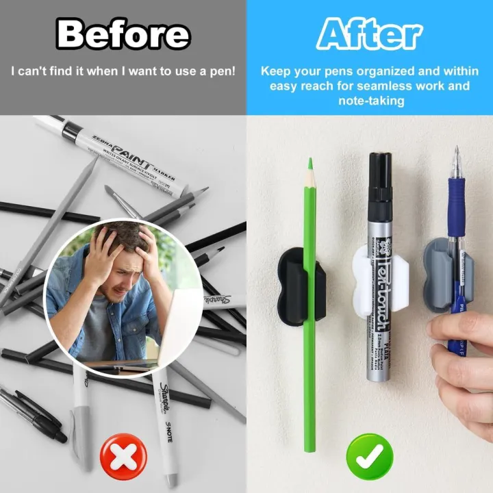 4.8*2.2cm%20Pencil%20Holder%20Single%20Piece%20Silicone%20Adhesive%20Organizer%20Desk%20Accessory%20for%20Classroom%20Teachers%20Students%20Desks%20&Amp;%20Walls%20Organization%20-%20Image%204