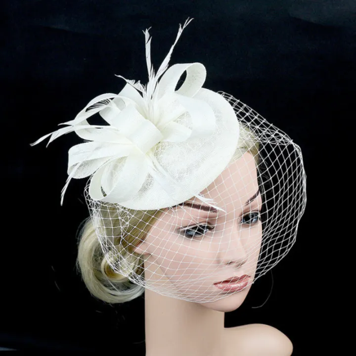 New%20Elegant%20Women's%20Pillbox%20Fascinators%20Hat%20Headband%20Tea%20Party%20Fascinator%20Hat%20Veil%20Kentucky%20Derby%20Headwear%20Hat%20for%20Cocktail%20-%20Image%206