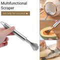 Stainless Steel Coconut Meat Removal / Coconut Meat Grater Slicer Fish Scale Planning.