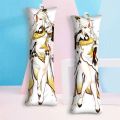 Genshin Impact Xiao Keqing Hu Tao Mini Dakimakura Liyue Character Decoration Small Body Pillow Bag Pendant Cartoon Game Keychain. 