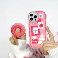 UCUC for Vivo Y19 Back Cover Happy Cute Girl Wavy Phone Case With Free Holder Camera Protection Transparent TPU Soft Cover. 