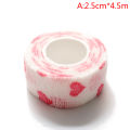 White love heart Printed Medical Self Adhesive Elastic Bandage 4.5m Sports Wrap Tape for Finger Joint Knee. 