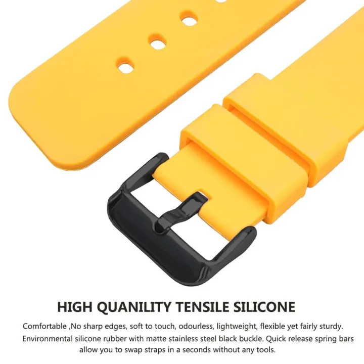 20mm%2022mm%20Quick%20Release%20Silicone%20Watch%20Bands%20Soft%20Rubber%20Watch%20Bands%20Waterproof%20Men%20Women%20Unisex%20Flat%20Head%20Strap%20Watch%20Straps%20-%20Image%203