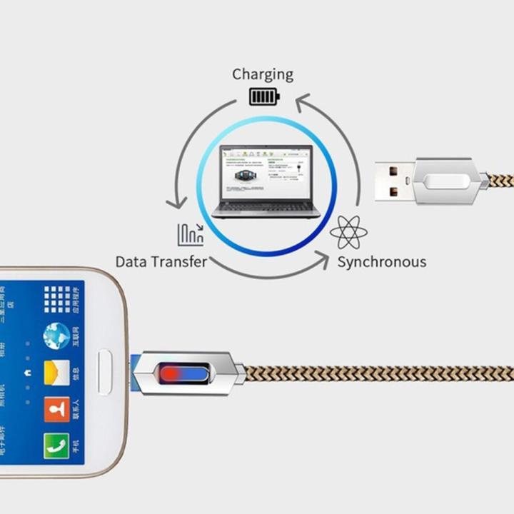 Smart%20USB%20Charging%20Cable,%201M/3.2FT%20Micro%20Nylon%20Braided%20Syn%20Auto%20Disconnect%20Charger%20Cord%20With%20LED%20Lighting%20Indicator%20For%20Mobile%20Phone%20-%20Image%203