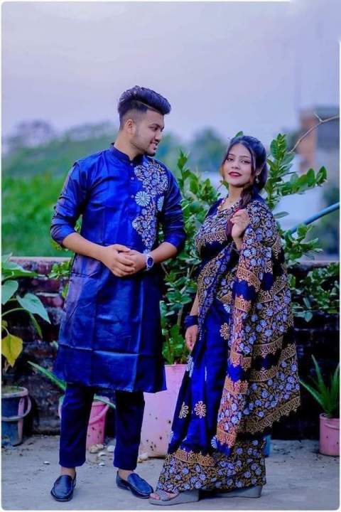 Stylish%20&%20fashionable%20New%20Matching%20best/Coupple%20Dress/For%20Men%20&%20Women%20/%20Saree%20&%20Panjabi/%20(Combo%20Set))%20-%20Panjabi%20-%20Panjabi%20For%20Men%20-%20313102096%20-%20Image%202