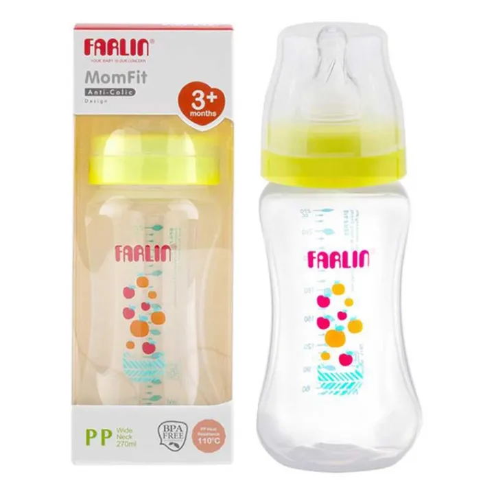 Farlin%20Wide%20Neck%20Baby%20Feeding%20Bottle%20270ml%20Crystal%20Clear%20AB-42011%20B/G%20-%20Image%204