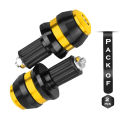 Universal Motorcycle 7/8" Handle Bar Grips End Slider Cap or gutli - Black & Gold. 