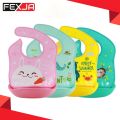 Children's waterproof three dimensional detachable eating bib for food, with pocket Baby Dining Bib -1pcs.