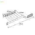 Toast Slice Holder Oven Stainless Steel Sandwich Rack for Roasting Household.