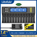 LiitoKala Lii-S12 S2 21700 9V Battery Charger LCD Display 12 Trough For 1.2V 3.8V 3.2V 3.7V IMR NiMH/Cd 18650 26650 26700 AA AAA. 