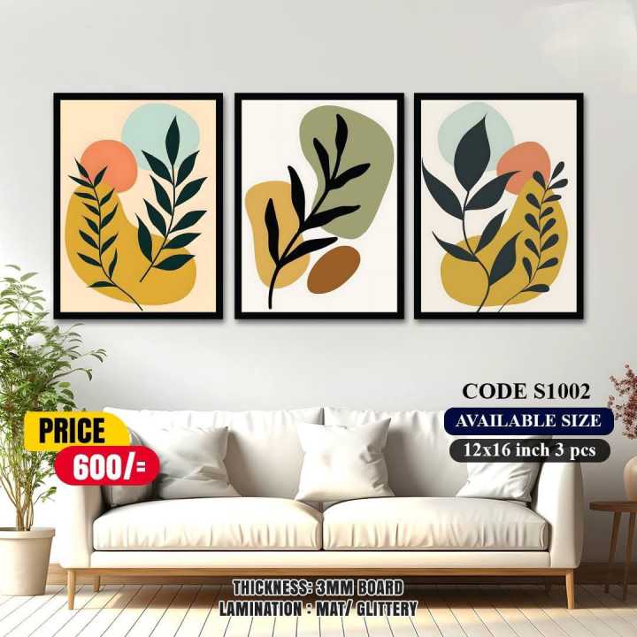 3 pcs Most Unique Combo Wallboard set for Home Decoration. Wall Decoration for Home