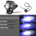 U7 Motorcycle LED Headlights Replacement Headlamp IP67 Waterproof With 3 Modes Round Driving Headlight.