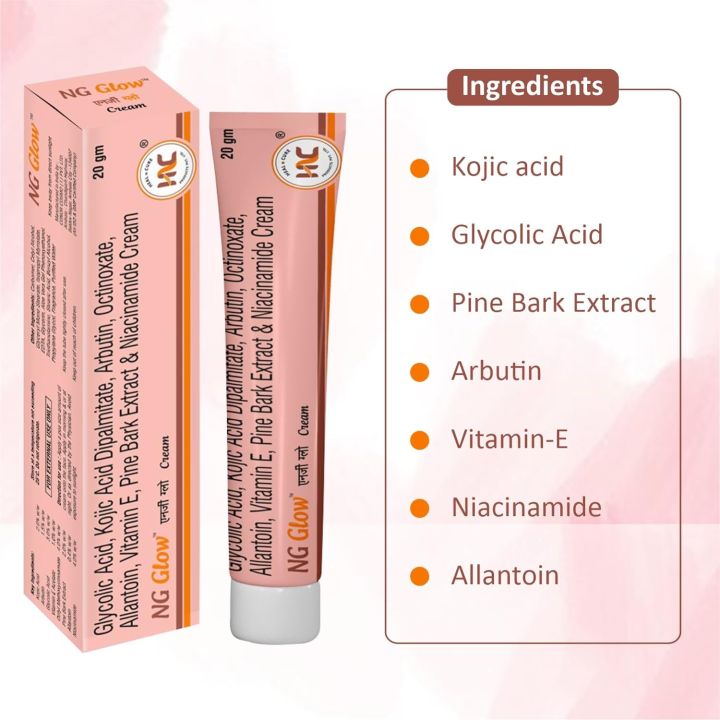 HealNCure%20NG%20Glow%20Cream%20-%20Enriched%20With%20Kojic%20Acid%20&Glycolic%20Acid%20%7C%20Anti-melasma%20cream,%20Pigmentation%20removal%20cream,%20Helps%20to%20remove%20Acne%20Scar,%20Dark/Age%20Spots,%20Uneven%20Skin%20Shade-20gm%20-%20Image%204