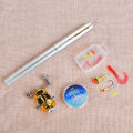 Fishing Rod and Reel Combo Set Telescopic Pocket Pen Fishing Rod with Mini Trolling Reel Fishing Line Soft Lures Baits Jig Hooks Fishing Accessories. 