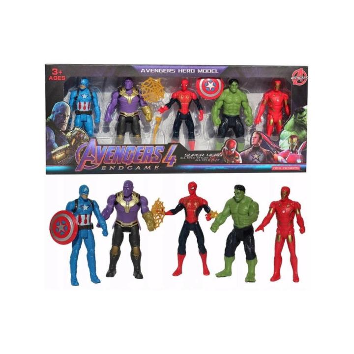 5 Avengers Marvel figures Marvel Hulk Iron Man heroes marvel set for toys