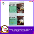Streax Cream Hair Colour 0.6 Flame Red 40g 2packets INDIAN. 