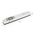 Mini Portable Handheld Document & Images Scanner A4 Size JPG/PDF Formate 1050DPI Resolution LCD Display for Business Receipt. 