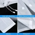Raincoat High Quality Long Rain coat Lightweight 0.15mm Thick Travel Rain coat for men women. 