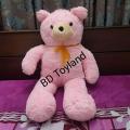 Premium quality 3.5 feet large soft teddy bear pink - Toy. 