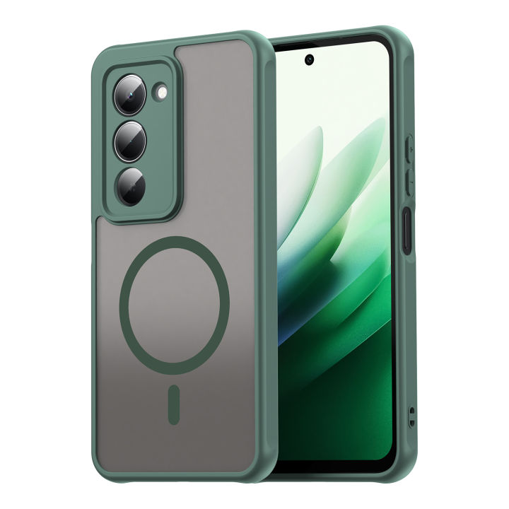 Xiaomi Redmi 15 4G (171.1*82.1*8.2mm) Magsafe Phone Case,Magnetic Shockproof Magsafe Phone Case,Bumper Hybrid Cover for Xiaomi Redmi 15 4G (171.1*82.1*8.2mm)