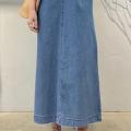 Femme Fashion Casual Loose Long Maxi Sundress Pleated Denim Vestido Sleeveless Robe Women Summer A Line Dress Overszie. 