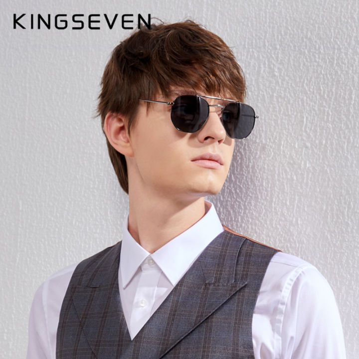 KINGSEVEN%20Authentic%20Vintage%20Sunglasses%20Men%20Polarized%20Women%20Hexagon%20Sun%20Glasses%20Stainless%20Steel%20Lunette%20De%20Soleil%20Femme%20N7748%20-%20Image%205