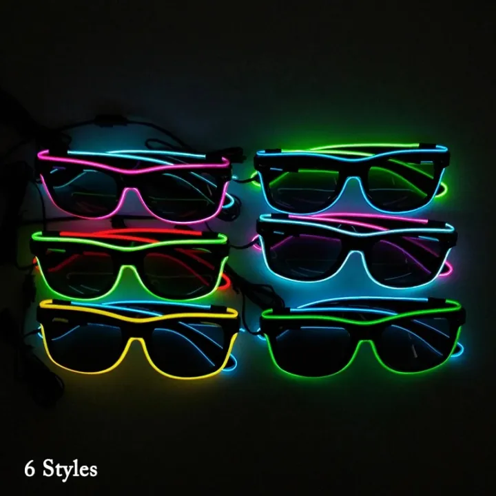 10%20Colors%20Fashion%20EL%20Wire%20Neon%20LED%20Sunglasses%20Bar%20Dance%20DJ%20Bright%20Flashing%20Sun%20Glasses%20Men%20Light%20Up%20Eyewear%20-%20Image%206