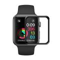 COTEETCI 42mm Arc Curved Edge Screen Protector for Apple Watch - Black and Transparent.