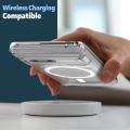 Google Pixel 7 Non-Yellowing Clear Hard Polycarbonate Transparent Back Cover ,Compatible with MagSafe Charging. 