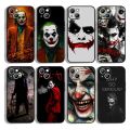 The Dark Knight villain Joker Phone Case For Apple iPhone 14 13 12 11 mini XS XR X Pro Max 8 7 6S 6 Plus Black Soft Cover. 