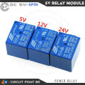 5 Pcs Relay 5V DC 5pin SPDT Power Relay Module for 10A 150/250VAC or 10A 28/30VDC. 