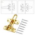 Door Lock Swing Bar Security Anti Pick Gate latches for Window Bedroom Fence.